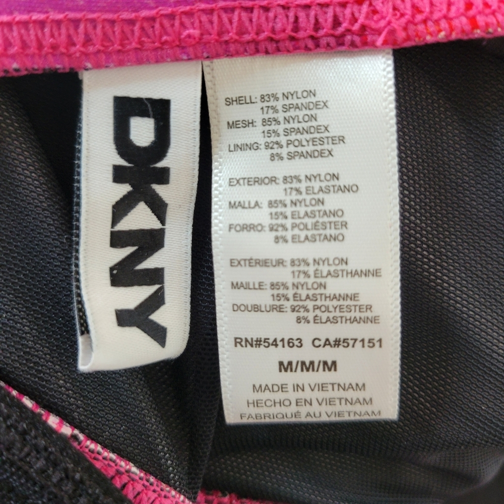 DKNY Womens Ruffle Plunge Underwire Tummy Control One-Piece,‎ Size Medium - Picture 9 of 9